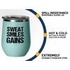 Personal Trainer Teal Edition Wine Tumbler 12oz - Sweat Smiles