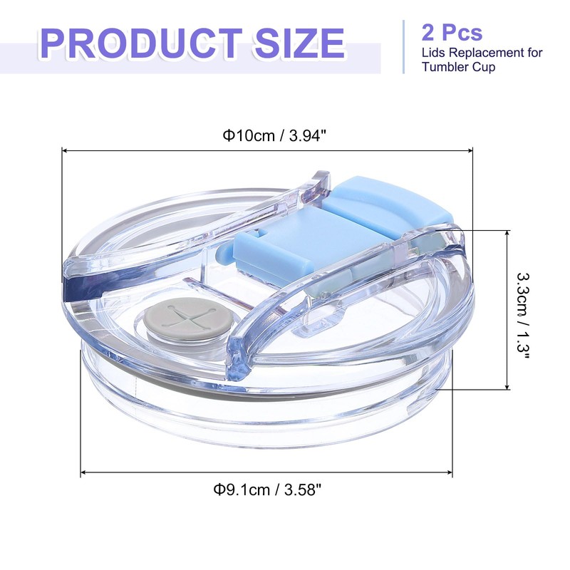sourcing map 2Pcs Lids Replacement for Tumbler Cup 40oz, Spill