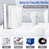 2PCS Non Skid Book Ends to Hold Books, Carooyac Heavy