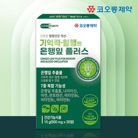 Memory & Blood Circulation Improvement Ginkgo Plus Brain Ginkgo Leaf Extract x 30 Tablets Memory Brain Ginkgo Biloba Ginkgo Extract Flavonol Glycosides / 기억력 혈행개선 징코 플러스 뇌 은행잎추출물 x 30정 메모리 두뇌 징코빌로바 은행추출물 플라보놀배당체