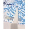 Gipsighila Nautical Split Shower Curtain for Transfer Bench Blue sea