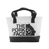 The Pork Face Mini Tarpaulin Tote Bag (White Black)