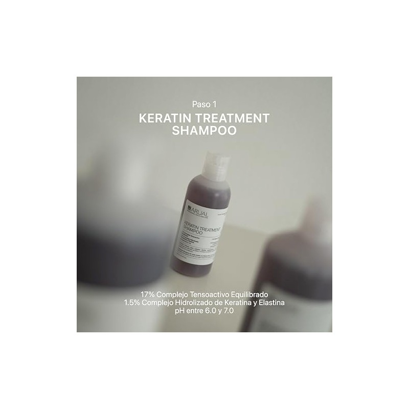 ARUAL - Tratamiento Capilar: Shampoo Keratina 250 ml + 8
