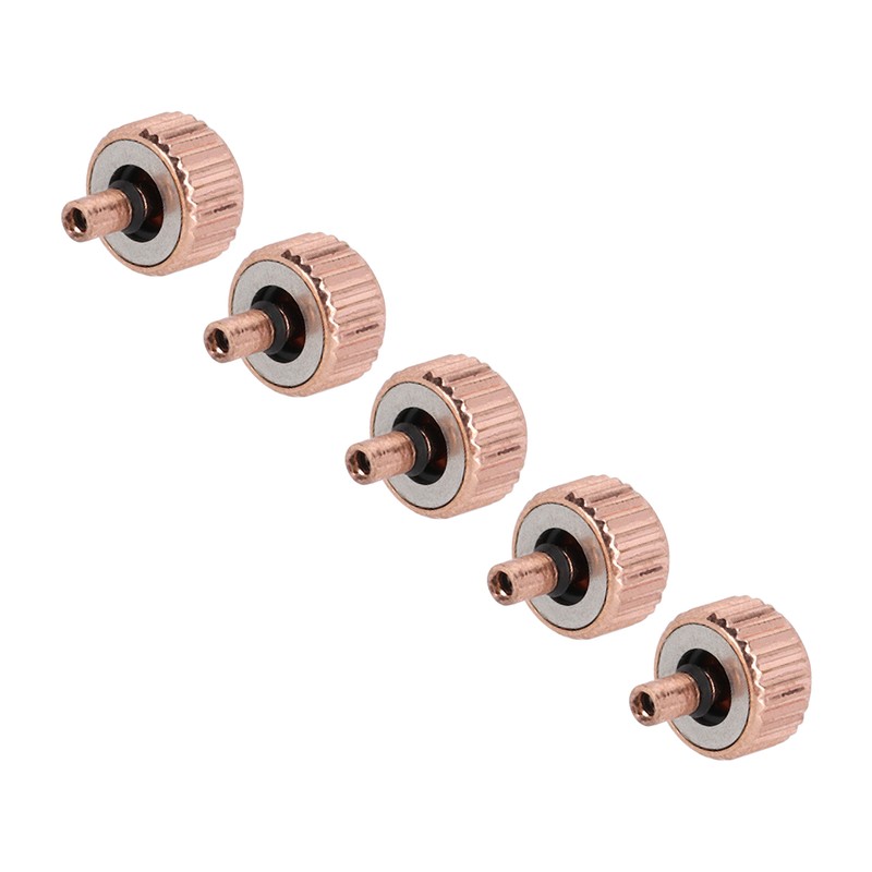 5pcs Professional Watch Crown Steel Wrist Watch Parts Watchmaker Repairing