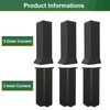GAMZAU Baseboard Corner Blocks 4inch Height, Self Adhesive 3 Inside
