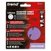 Trend Zirconium 125mm Random Orbit 80 Grit Abrasive Sanding Discs,