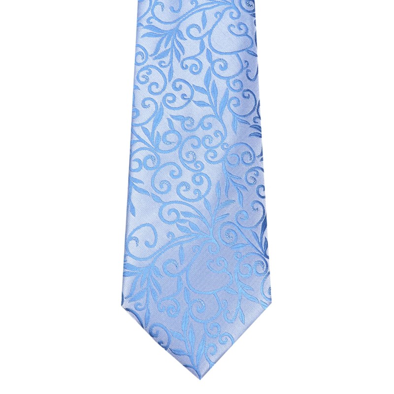 Elfeves - Corbata de boda con diseño floral pequeño para