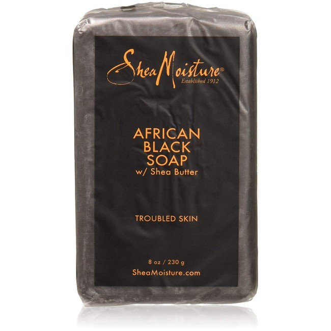 Shea Moisture African Black Soap With Shea Butter 8 oz (Pack of 8)