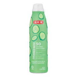 H-E-B Bloqueador Solar Sin Oxibenzona Spf 50 Agua De Pepino 156g
