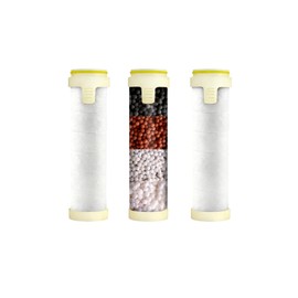 Shower Head Filter Replacement, 3 Pack 18-Stage Filtration Shower Filters for Hard Water, Remove Chlorine & Heavy Metals, Compatible with Most Handheld Showerheads, Reduces Dry Skin & Hair