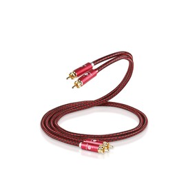 BOAACOUSTIC Audiophile 2RCA to 2RCA Male Audio Cable,4N OFC Oxygen-Free Copper, Dual-Shielded, Gold Plated Connectors (6.56ft/2m)