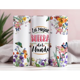 Casitika Regalos Para Suegras. 20 Oz Tumbler With Lid. Gifts For Mother In Law Spanish. Suegra Gifts In Spanish With The Phrase La Mejor Suegra Del Mundo. Ideal For Día De Las Madres.