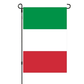 Italian Flag Small Mini Italy Garden Flags 12x18 Double Sided Weather Resistant Yard Flags for Outdoor Decor (Italy)