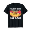 I'm just here for the hotdogs hot dog costume T-Shirt