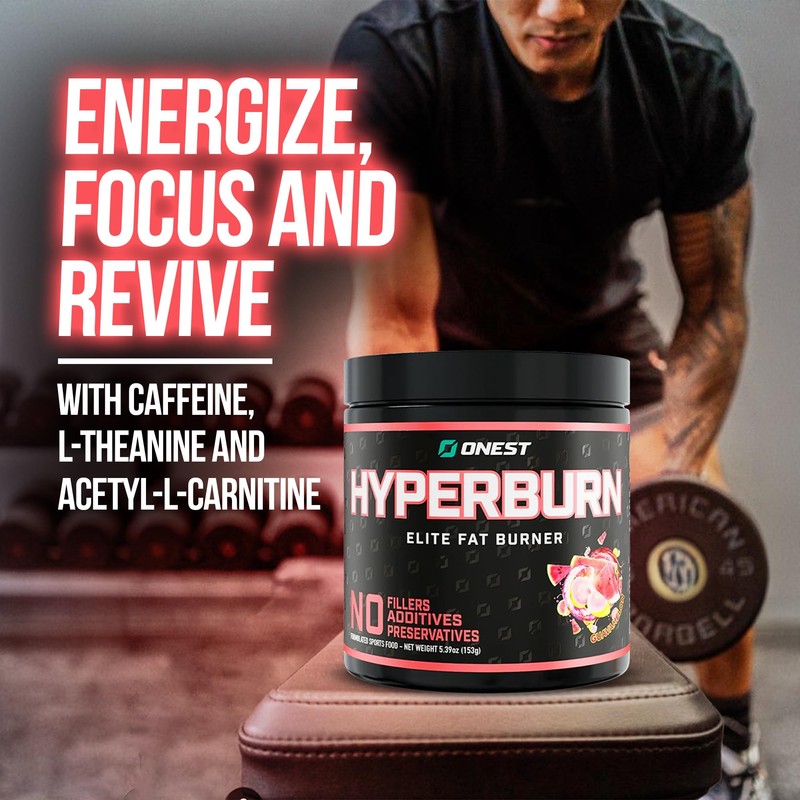 ONEST Hyperburn Thermogenic Powder – 153g (30 Servings) Enhanced Energy