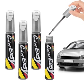 Pardofelis 4 Stück Lackstift Auto Silber, 12ml Auto Reparatur Lack Auto Pinsel, Auto Kratzer Reparatur Stift, Autokratzer Reparaturmittel Autolack Reparatur für Autos Reparaturwerkzeug