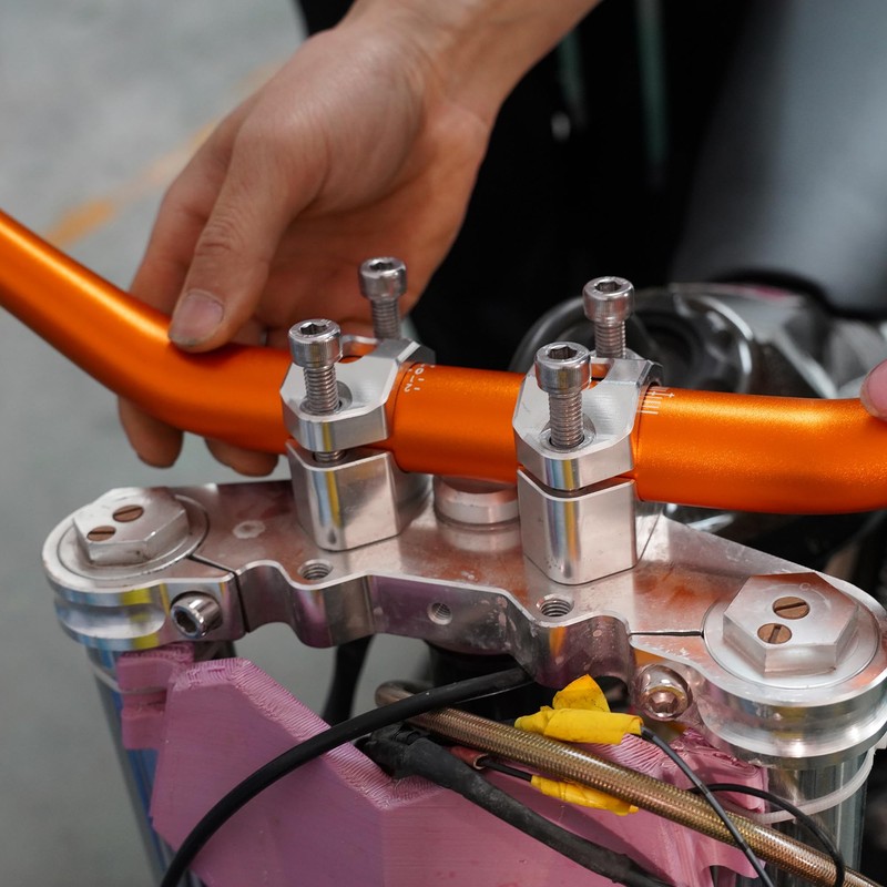 RUTU 28mm 1-1/8"Fat Handlebars Motorcycle Handle Bars for Dirt Pit