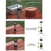 CAMPING MOON TC-ST Stabilizer Gas Lantern for Fillable Tanks, Anti-tip,