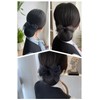 Chignon Net Barrette with Bow Bun Hair Net Set of