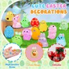 60Pcs Easter Luminous Mini Resin Figurines Miniature Figurines Tiny Small