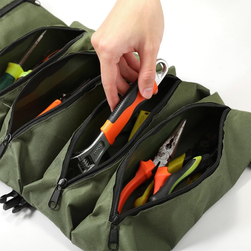 Bangbobi Tool Bag Roll Bag, Small & Empty, with 5