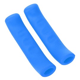 Cubierta de agarre de freno, 1 par de silicona Soft Bike Palanca de freno Grip Antideslizante Absorción de choque Grip Handle Brake(8.00 * 1.60 * 1.10cm-Azul)