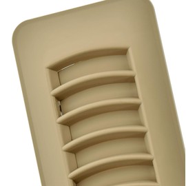 Imperial RG1453 Louvered Plastic Floor Register, 2.25x12 Inch, Taupe