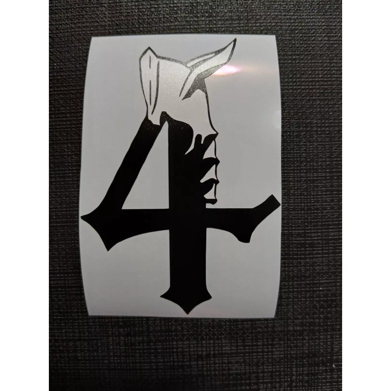 Bleach 4th Espada Ulquiorra Cifer Number Sticker Vinyl Decal Windows