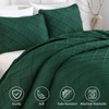 Yiran Emerald Green Quilt Set Twin Size Lightweight Bedspread Ultrasonic