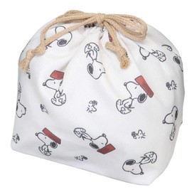 Snoopy Lunch Drawstring Bag with Handle / Food Bowl Peanuts