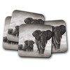 4 Set - Elephant Herd Coaster - Safari Africa Zoo