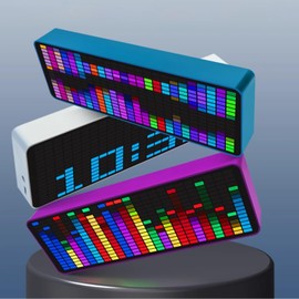 Pro Audio Spectrum Analyzer with VFD Display, MIC Input & Advanced AGC - Precise Sound Level Meter for Musicians and Audio Enthusiasts