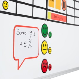 5 Re Recordable Speech Bubble Magnets A6 Pocket 5 Colours for/Magnetic Boards/Fridges, Face plates and Whiteboards