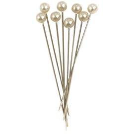 Rayher Spillo A Perla, Bianco, 70Mm, Perla 6Mm, Box Blis. 25Pz, 2115902