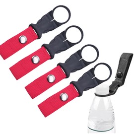 Plastic Bottle Holder with Carabiner, Water Bottle Cover, Walking, Outdoor, Foldable, Black, Lightweight, Portable, Convenient, Separated, Removable, Drink Holder, Easy to Put on and Take off