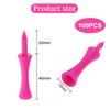 Debbery 100 Golf Tees Plastic, 57mm Pink Castle Tees Golf,