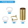 uxcell Faucet Mount Extension Shank 2.4"x 1.25" Brass Pipe Faucet