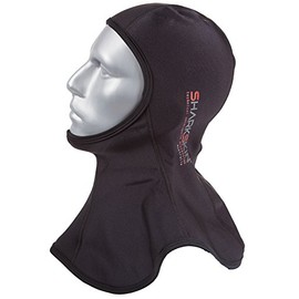 Sharkskin Chillproof Hood for Scuba Diving & Watersports, Black, Large