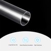 sourcing map Plastic Pipe Rigid Polycarbonate Round Tube Clear 1"(26mm)