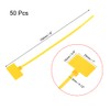 uxcell Cable Zip Ties 6 Inch Label Tag Mark Self-Locking