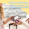 IRADA ID Case Wallet Keychain with Clear ID Window Zipper