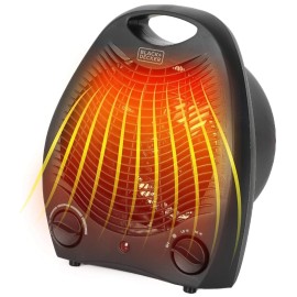 BLACK+DECKER BHD101B 1,500-Watt Personal Desktop Heater, 8.4 Inches x 5.2 Inches