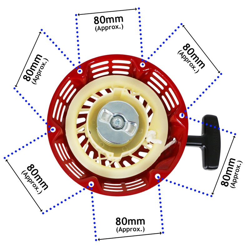 Spares2go Recoil Starter Pull Cord compatible with Honda GX110 GX120