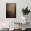 SIGNFORD Framed Canvas Print Wall Art Abstract Textured Dark Shades