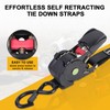 Ayaport Retractable Ratchet Straps 1in x 12.5ft – Heavy Duty