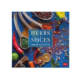 Legami - Herbs & Spices 2026 Wall Calendar, Large Wall Calendar, Year and 12 Month Planner, in 6 Languages, Space for Notes, Zodiac Signs, International Holidays, 30 x 29 cm