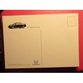 2003 HONDA CIVIC Coupe - Dealer Post Card - New Old Stock