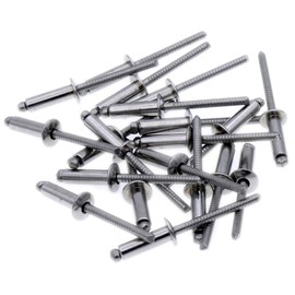 M3 (3mm x 8mm) Dome Blind Rivet - Stainless Steel (A2) (Pack of 20)