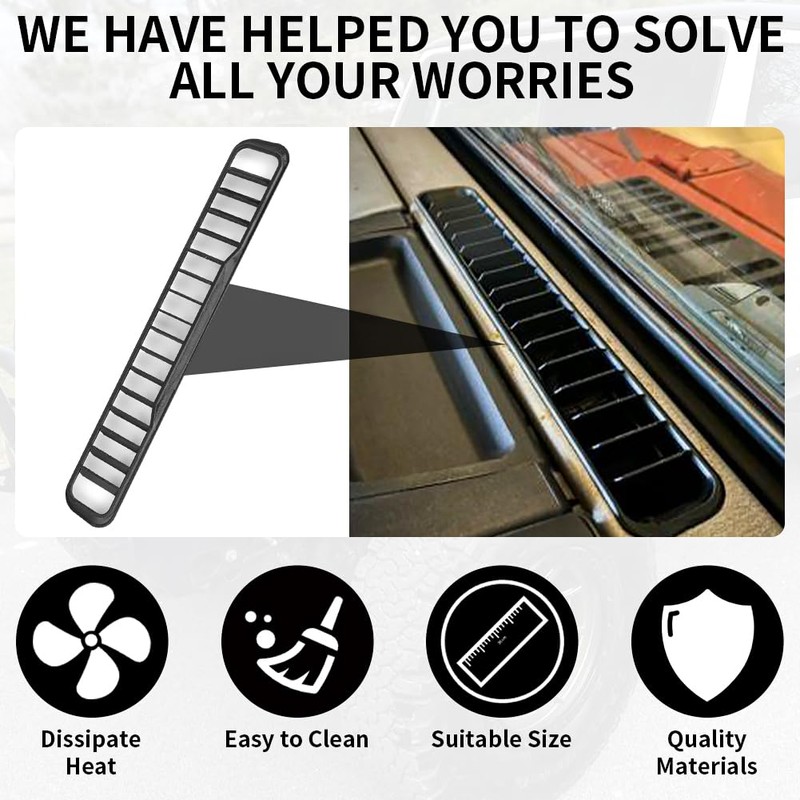 AUTOVIC Dash Dashboard Trim Vent for Defroster Defrost for Jeep