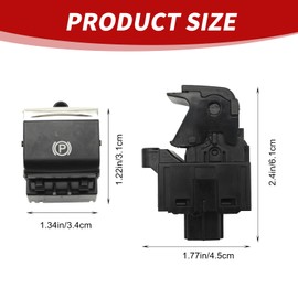 LIDSCURA 35355-TBA-A02 Electronic Auto Hand Brake Button Parking Switch, Replacement for Honda Civic Type R Only 2017-2021, Replaces 35355-TBA-A02